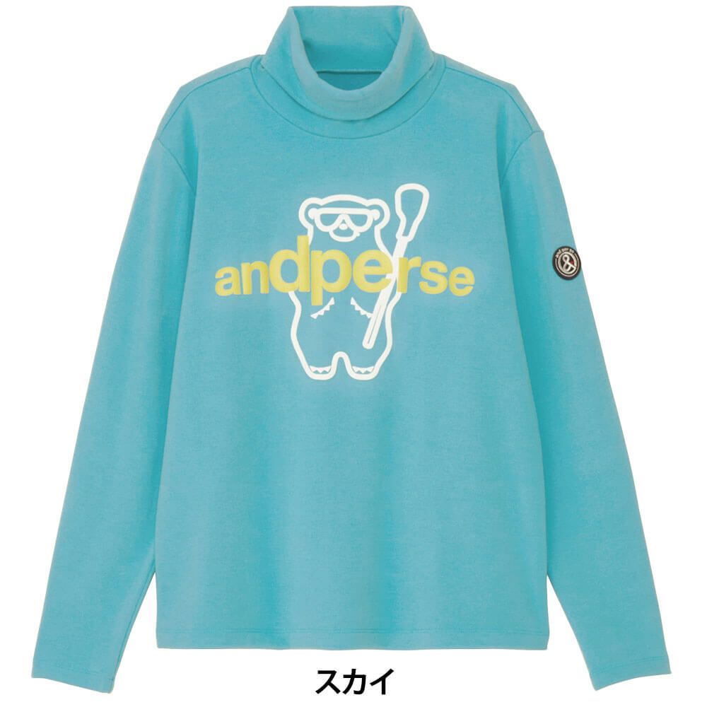 アンパスィ and per se　レディース マシュマロスムース 長袖 ハイネック シャツ AFF9235V8　2025年モデル 詳細1 詳細4