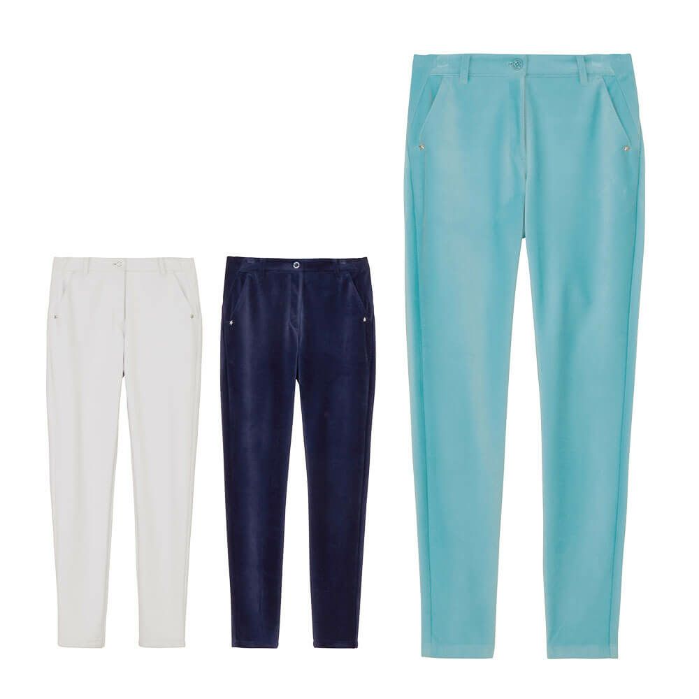 アンパスィ and per se　レディース ウインドシャッター コーデュロイ ロングパンツ AFF5055E5　2025年モデル 詳細1