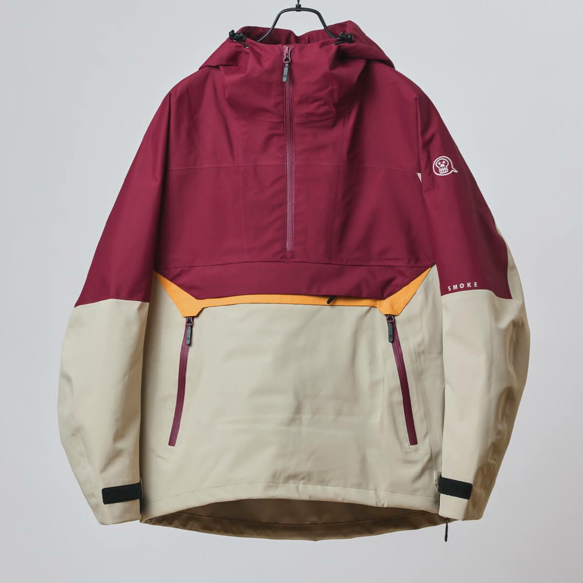 近日販売予定　アンファッジ unfudge　スノーボードウェア スモークアノラック SMOKE ANORAK SMKARK 2025-2026 BEIG / GRAPE