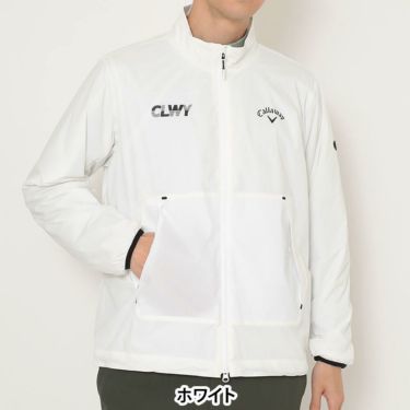 キャロウェイ Callaway　メンズ 長袖 フルジップ ブルゾン C25215103　2025年モデル ホワイト
