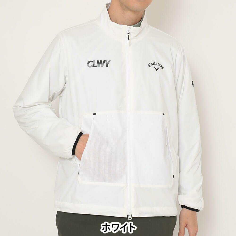 キャロウェイ Callaway　メンズ 長袖 フルジップ ブルゾン C25215103　2025年モデル ホワイト