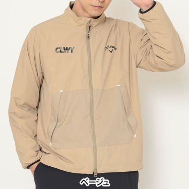 キャロウェイ Callaway　メンズ 長袖 フルジップ ブルゾン C25215103　2025年モデル ベージュ