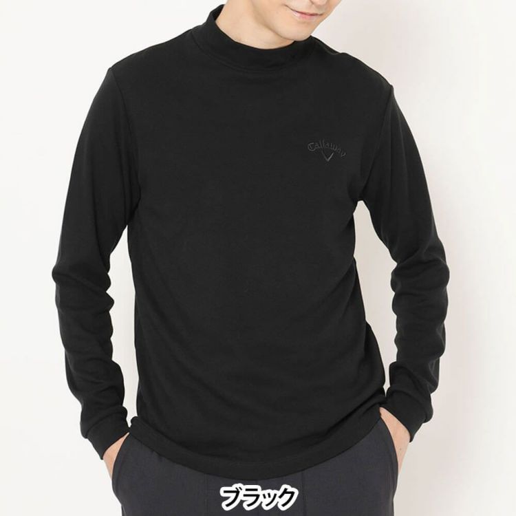 キャロウェイ Callaway メンズ 裏起毛 スムース 長袖 モックネック