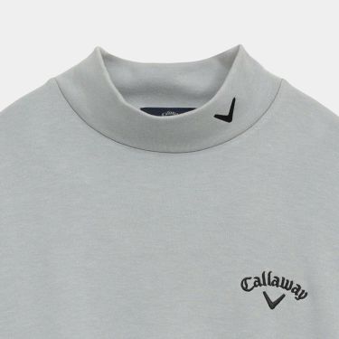 キャロウェイ Callaway　メンズ 裏起毛 スムース 長袖 モックネック シャツ C25233111　2025年モデル 詳細6