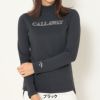 キャロウェイ Callaway　レディース 裏起毛 ダブルニット 長袖 モックネック シャツ C25233205　2025年モデル ブラック