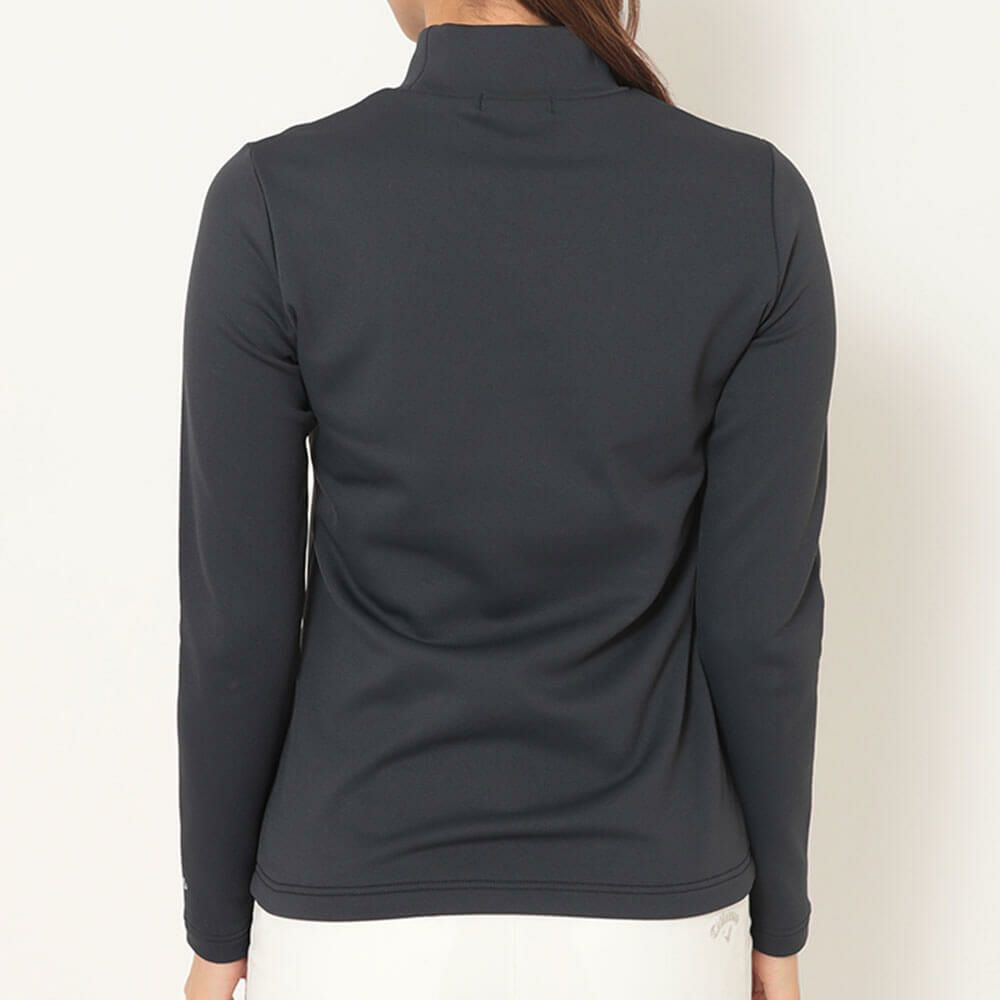 キャロウェイ Callaway　レディース 裏起毛 ダブルニット 長袖 モックネック シャツ C25233205　2025年モデル 詳細2