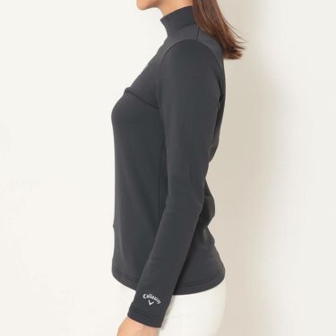 キャロウェイ Callaway　レディース 裏起毛 ダブルニット 長袖 モックネック シャツ C25233205　2025年モデル 詳細3