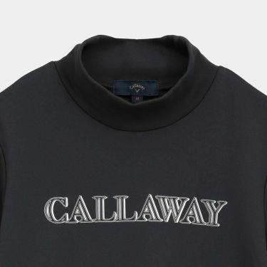 キャロウェイ Callaway　レディース 裏起毛 ダブルニット 長袖 モックネック シャツ C25233205　2025年モデル 詳細4