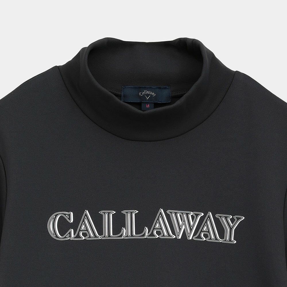 キャロウェイ Callaway　レディース 裏起毛 ダブルニット 長袖 モックネック シャツ C25233205　2025年モデル 詳細4