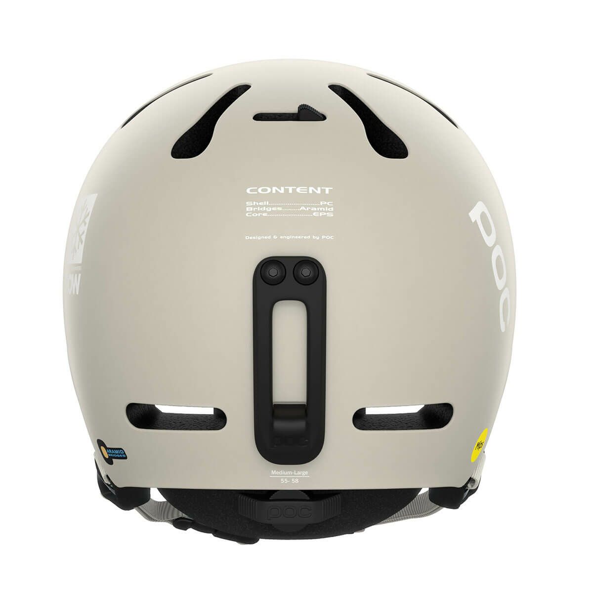 ポック POC　FORNIX MIPS POW JJ フォニックス ミップス パウ ジェイジェイ Mineral Grey Matt　スキー ヘルメット 2025-2026 詳細3