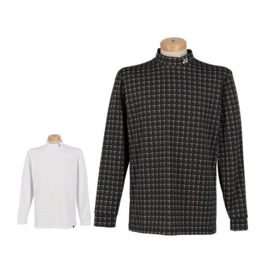 アンパスィ and per se メンズ プリンテッドSD3Dワッフル 半袖