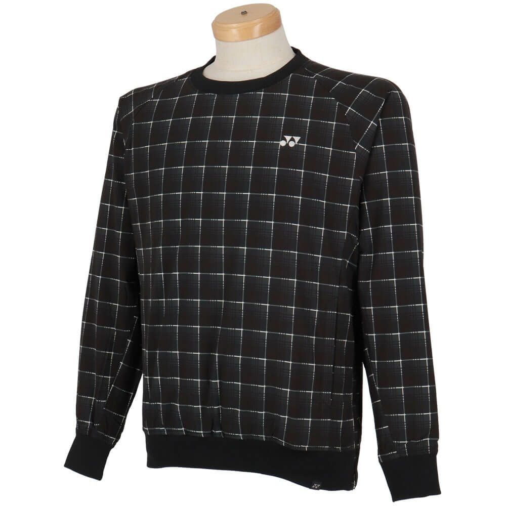 ヨネックス YONEX　メンズ 長袖 クルーネック ブレーカー GWF9225 ブラック 詳細3