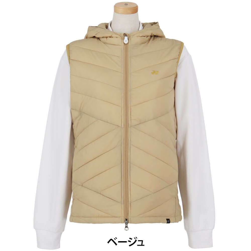 ヨネックス YONEX　レディース 中綿 フルジップ ベスト GWF9760 詳細1 詳細5