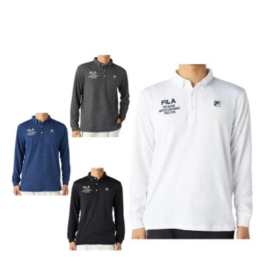 フィラ FILA　メンズ 裏起毛 長袖 ポロシャツ 785-502　2025年モデル 詳細1