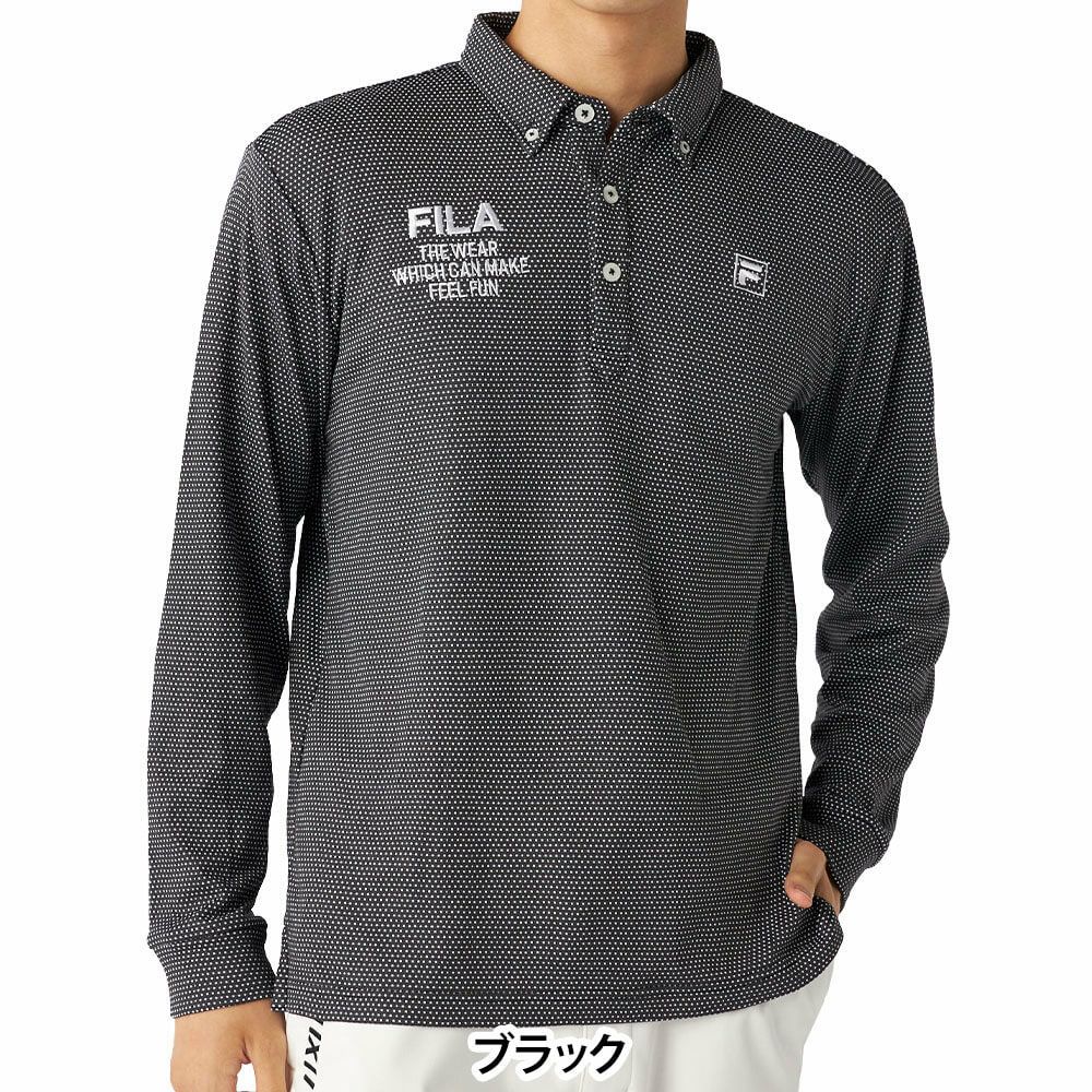 フィラ FILA　メンズ 裏起毛 長袖 ポロシャツ 785-502　2025年モデル 詳細1 詳細2