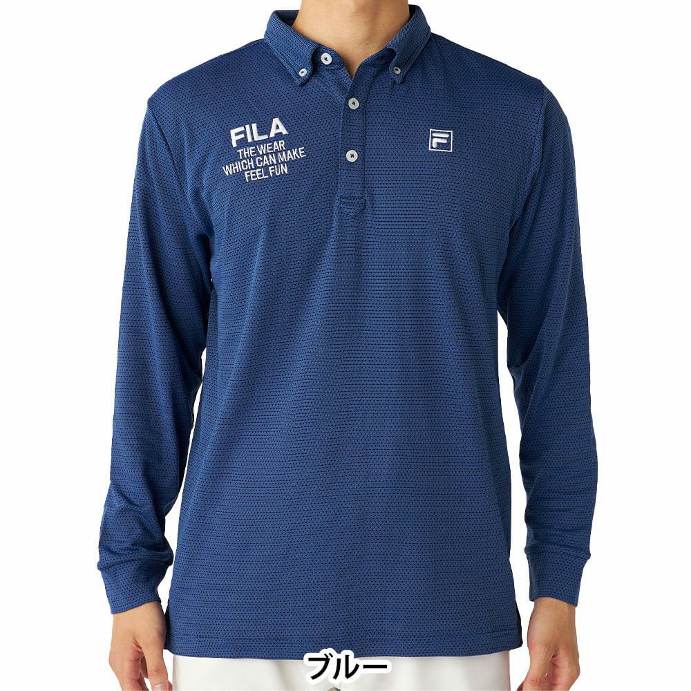 フィラ FILA　メンズ 裏起毛 長袖 ポロシャツ 785-502　2025年モデル 詳細1 詳細6
