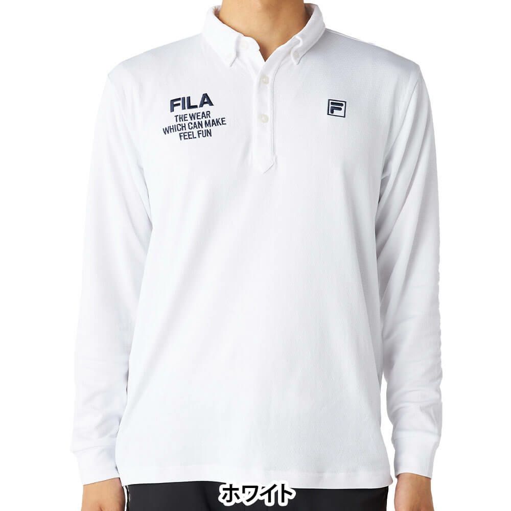 フィラ FILA　メンズ 裏起毛 長袖 ポロシャツ 785-502　2025年モデル 詳細1 詳細12