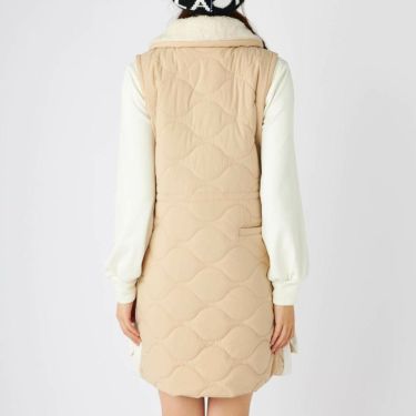 フィラ FILA　レディース 中綿 ノースリーブ フルジップ ワンピース 795-403　2025年モデル 詳細1 詳細3