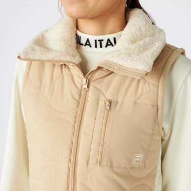 フィラ FILA　レディース 中綿 ノースリーブ フルジップ ワンピース 795-403　2025年モデル 詳細1 詳細5