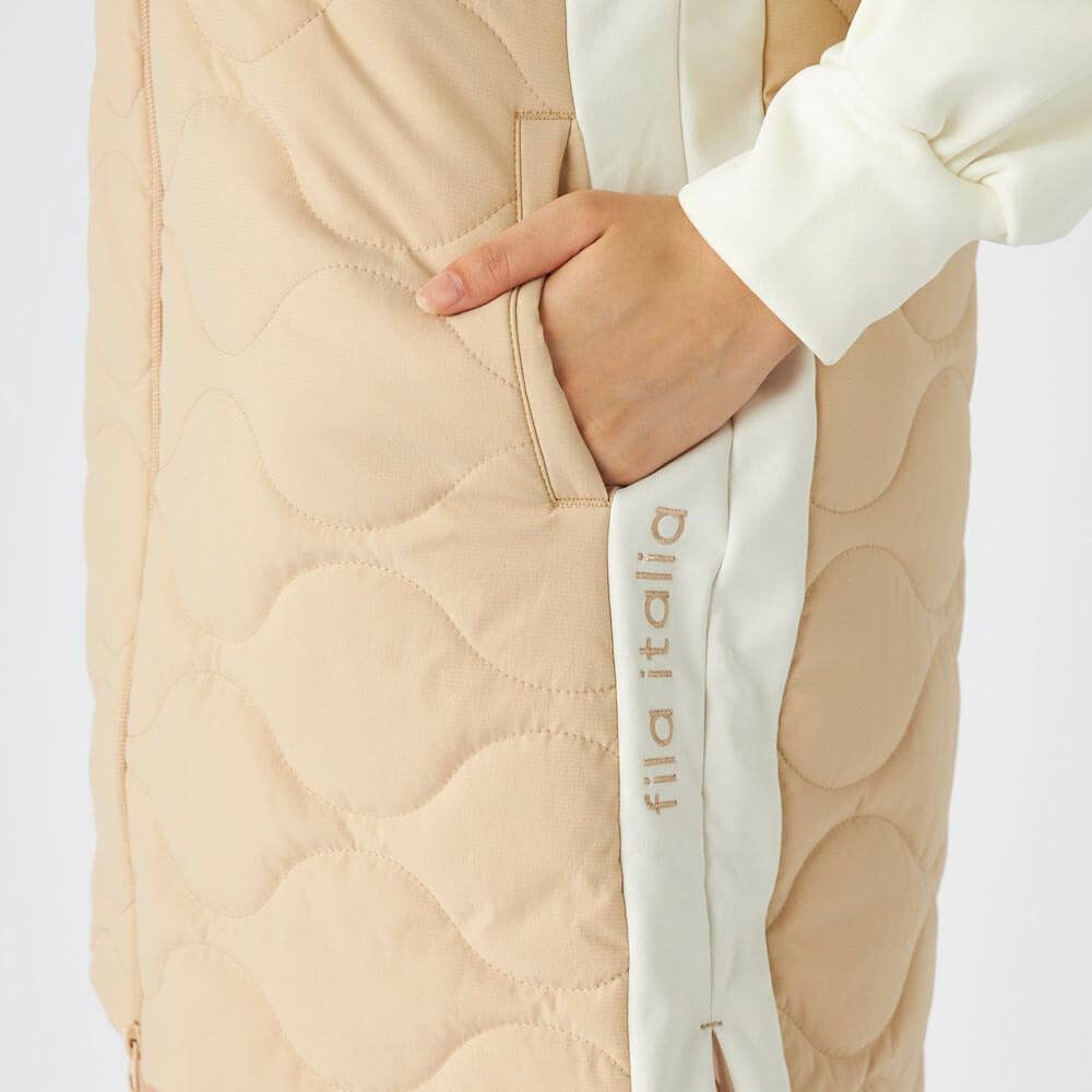 フィラ FILA　レディース 中綿 ノースリーブ フルジップ ワンピース 795-403　2025年モデル 詳細1 詳細6