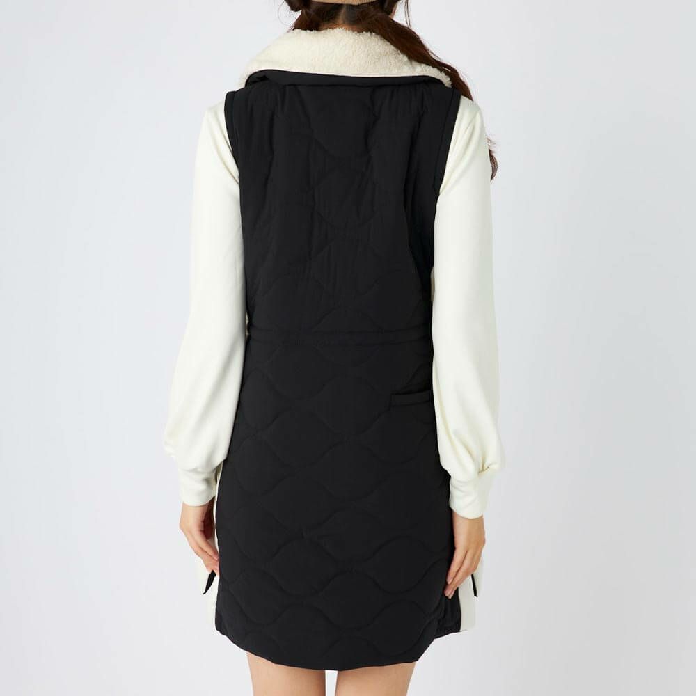 フィラ FILA　レディース 中綿 ノースリーブ フルジップ ワンピース 795-403　2025年モデル 詳細1 詳細9