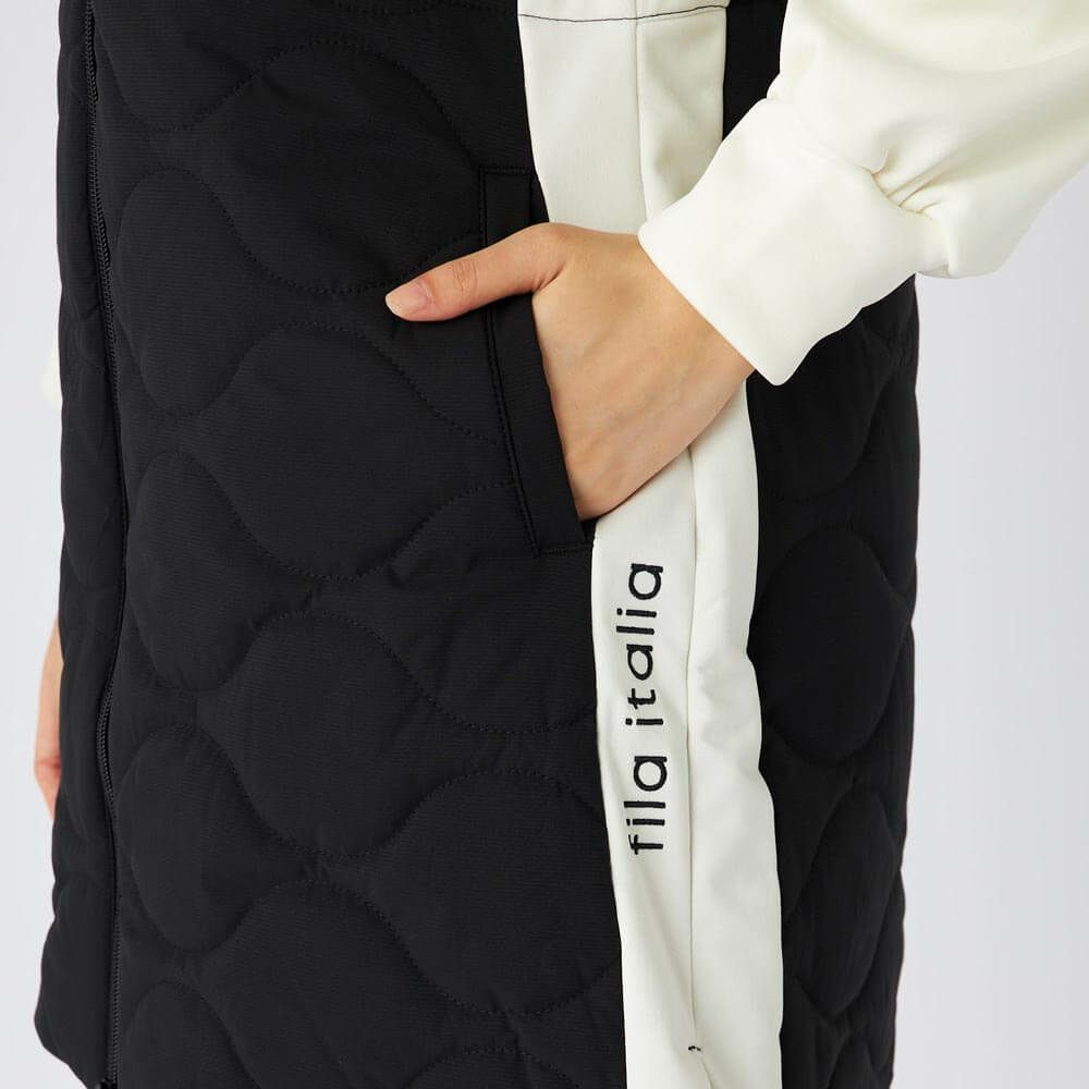 フィラ FILA　レディース 中綿 ノースリーブ フルジップ ワンピース 795-403　2025年モデル 詳細1 詳細11