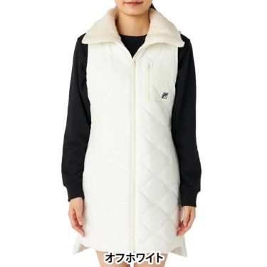 フィラ FILA　レディース 中綿 ノースリーブ フルジップ ワンピース 795-403　2025年モデル 詳細1 詳細12