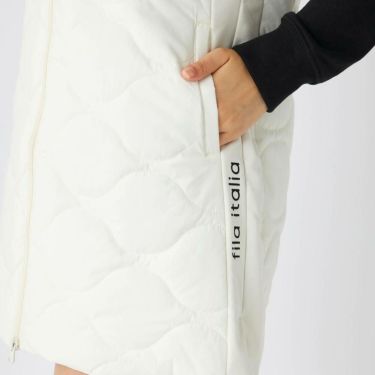 フィラ FILA　レディース 中綿 ノースリーブ フルジップ ワンピース 795-403　2025年モデル 詳細1 詳細15