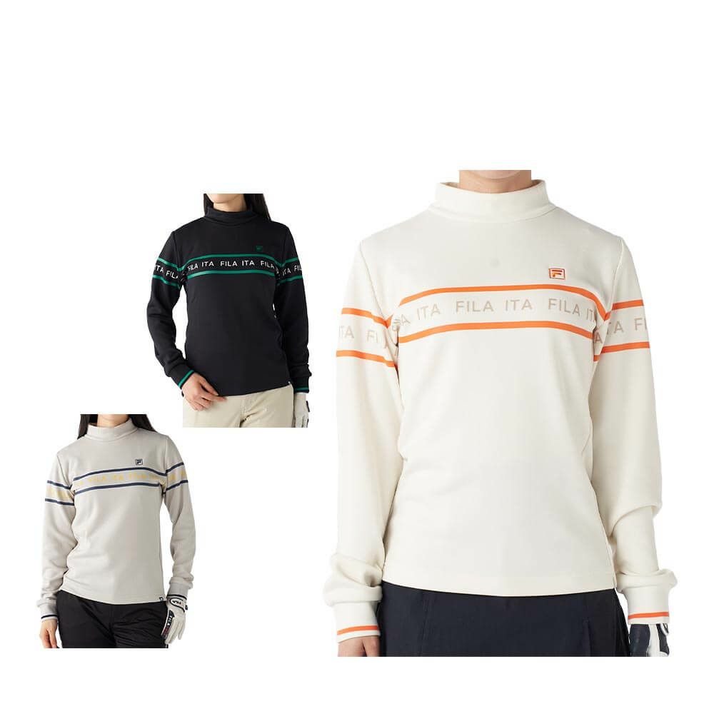 フィラ FILA　レディース 裏起毛 長袖 モックネックシャツ 795-502　2025年モデル