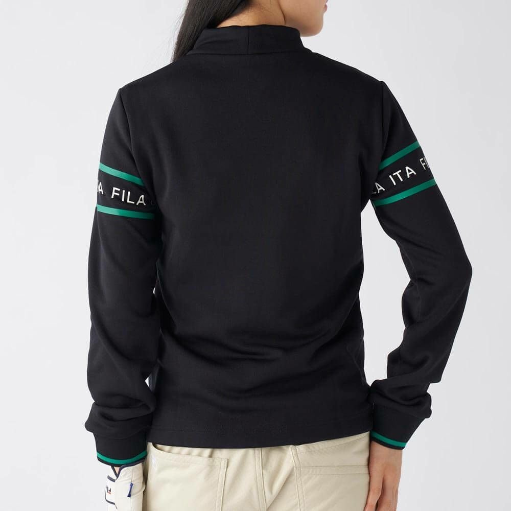 フィラ FILA　レディース 裏起毛 長袖 モックネックシャツ 795-502　2025年モデル 詳細1 詳細3