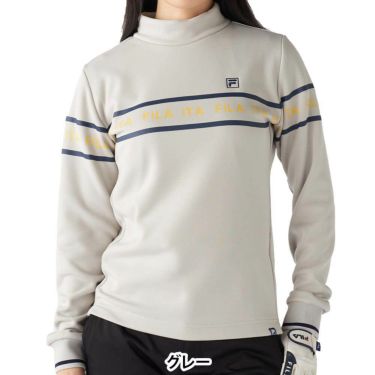 フィラ FILA　レディース 裏起毛 長袖 モックネックシャツ 795-502　2025年モデル 詳細1 詳細7