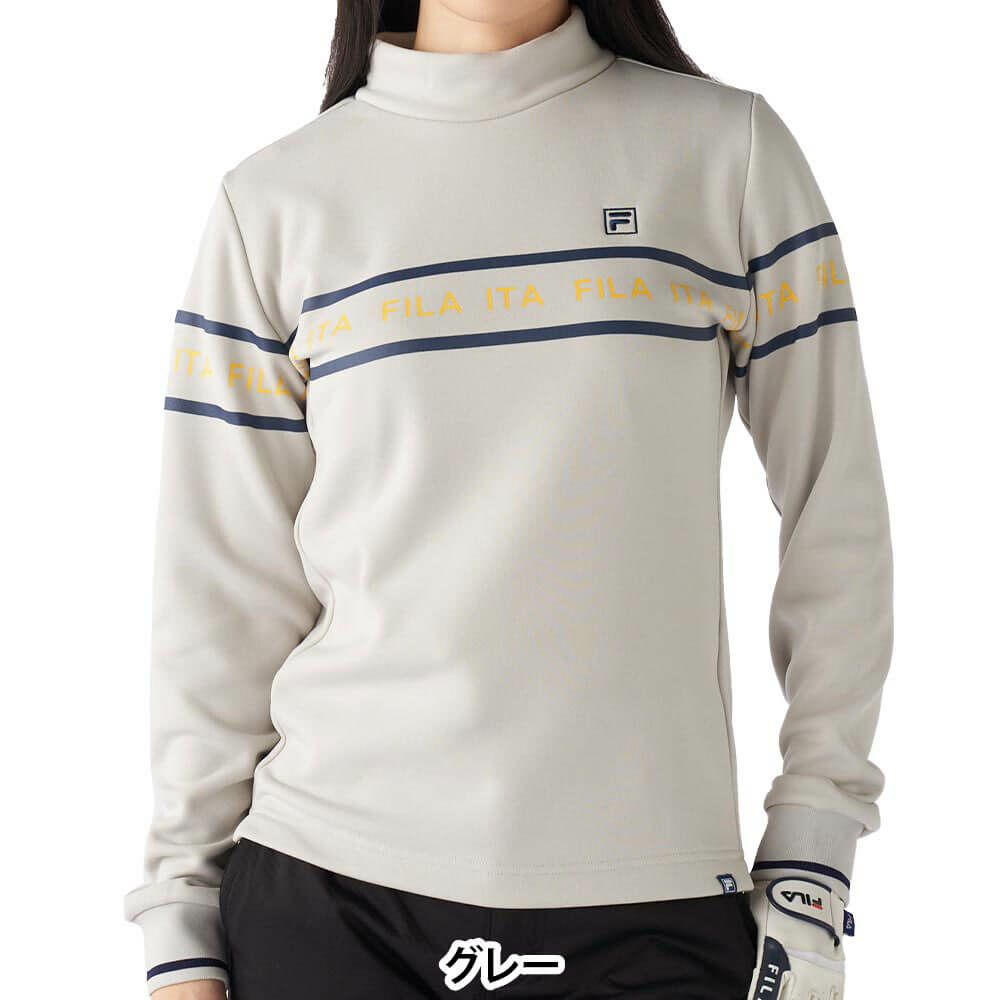 フィラ FILA　レディース 裏起毛 長袖 モックネックシャツ 795-502　2025年モデル 詳細1 詳細7