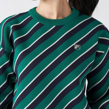 フィラ FILA　レディース 総柄 長袖 クルーネック セーター 795-703　2025年モデル 詳細1 詳細5