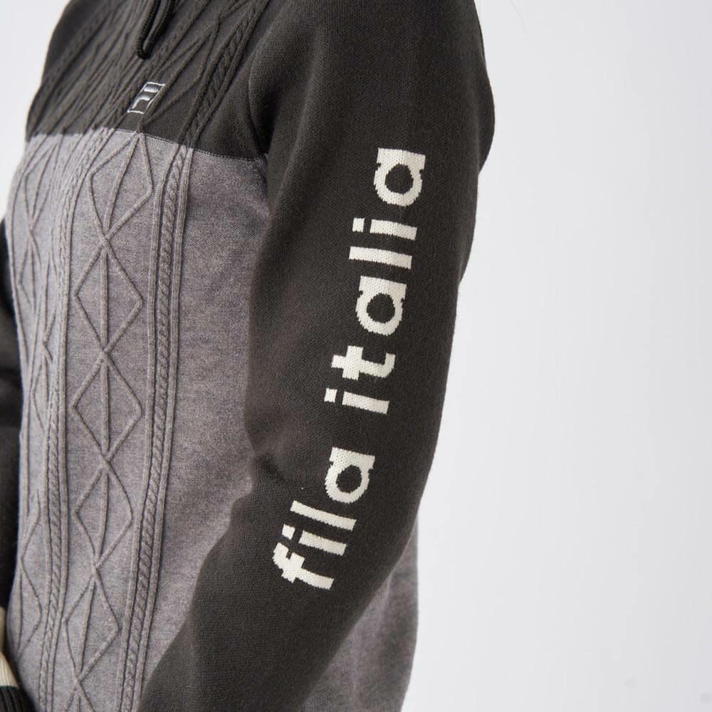 フィラ FILA　レディース 配色切替 長袖 モックネック セーター 795-705　2025年モデル 詳細1 詳細6