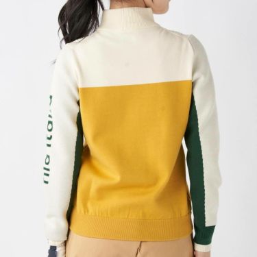 フィラ FILA　レディース 配色切替 長袖 モックネック セーター 795-705　2025年モデル 詳細1 詳細11