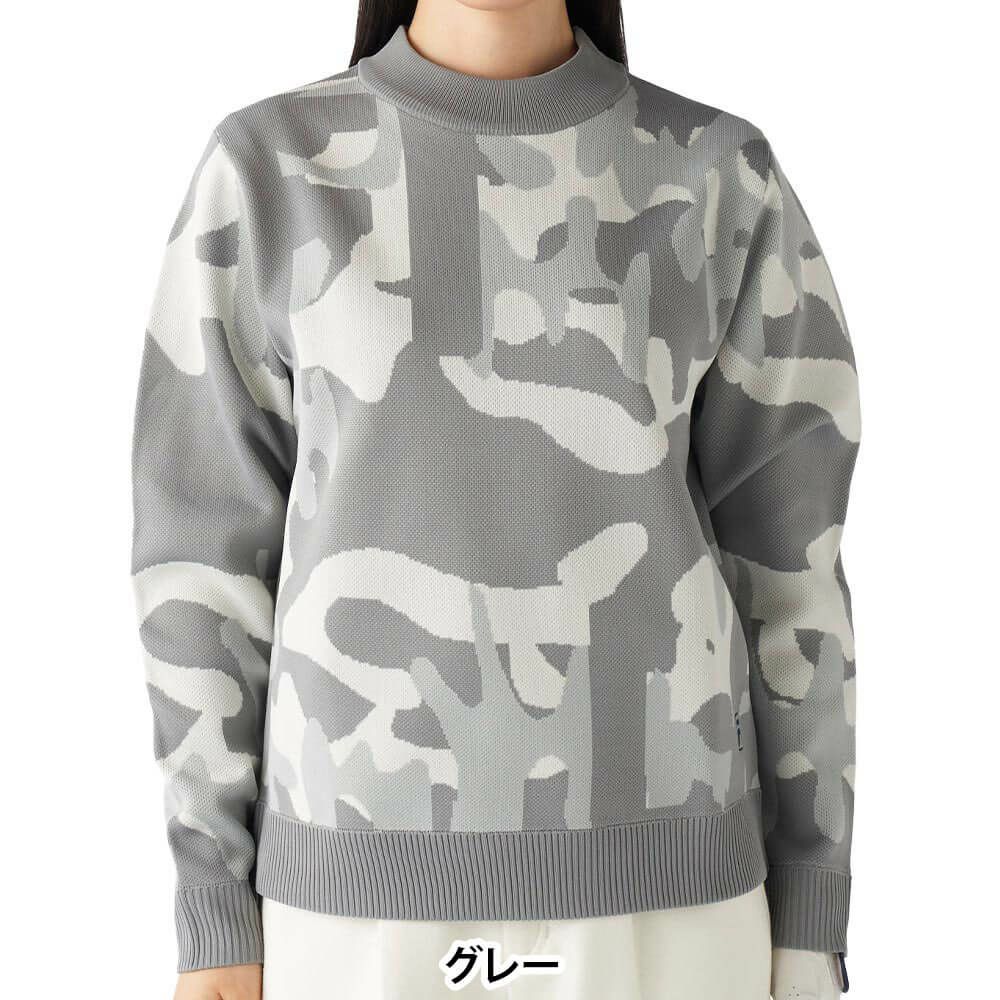 フィラ FILA　レディース ウェーブ柄 長袖 ニット セーター 795-761　2025年モデル 詳細1 詳細5