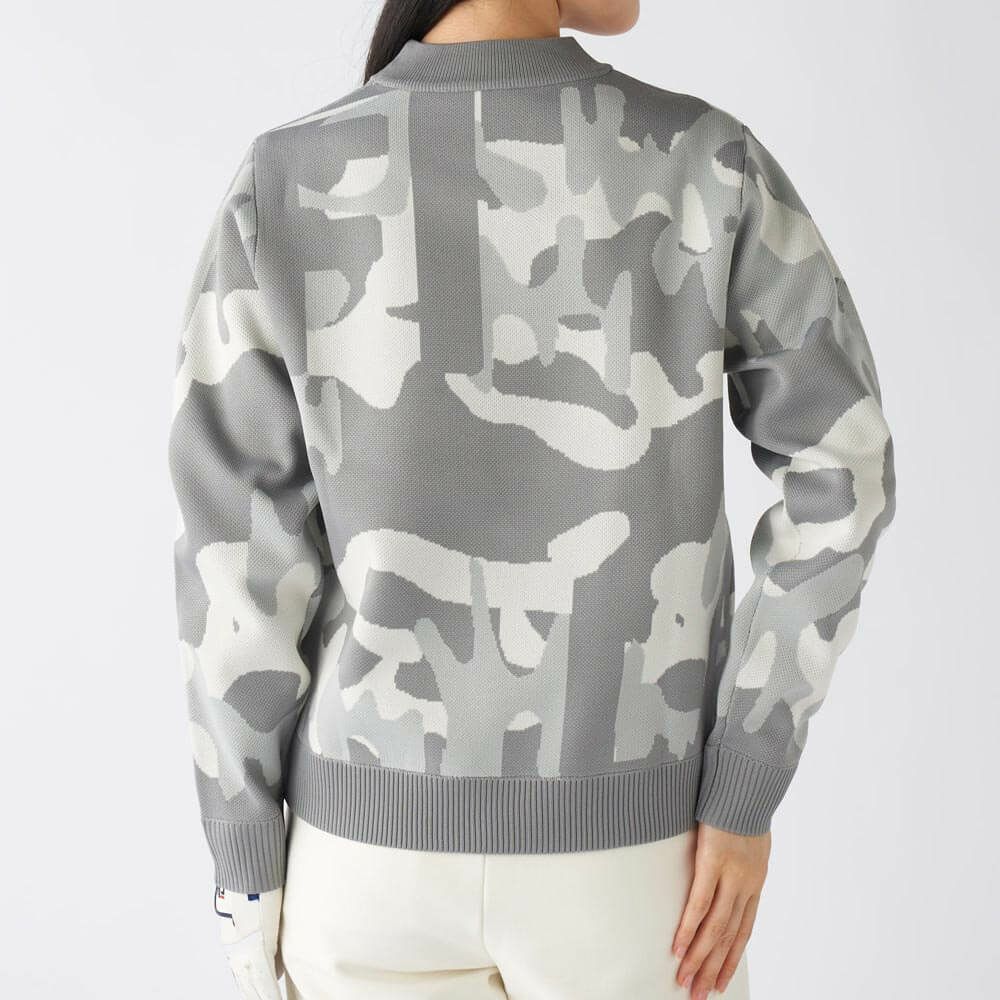 フィラ FILA　レディース ウェーブ柄 長袖 ニット セーター 795-761　2025年モデル 詳細1 詳細6