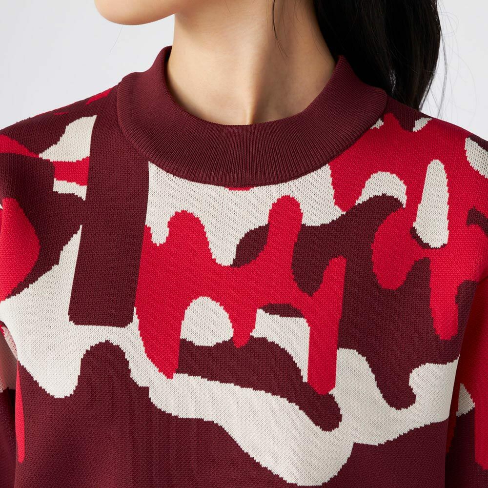 フィラ FILA　レディース ウェーブ柄 長袖 ニット セーター 795-761　2025年モデル 詳細1 詳細14