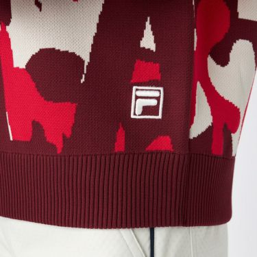 フィラ FILA　レディース ウェーブ柄 長袖 ニット セーター 795-761　2025年モデル 詳細1 詳細15