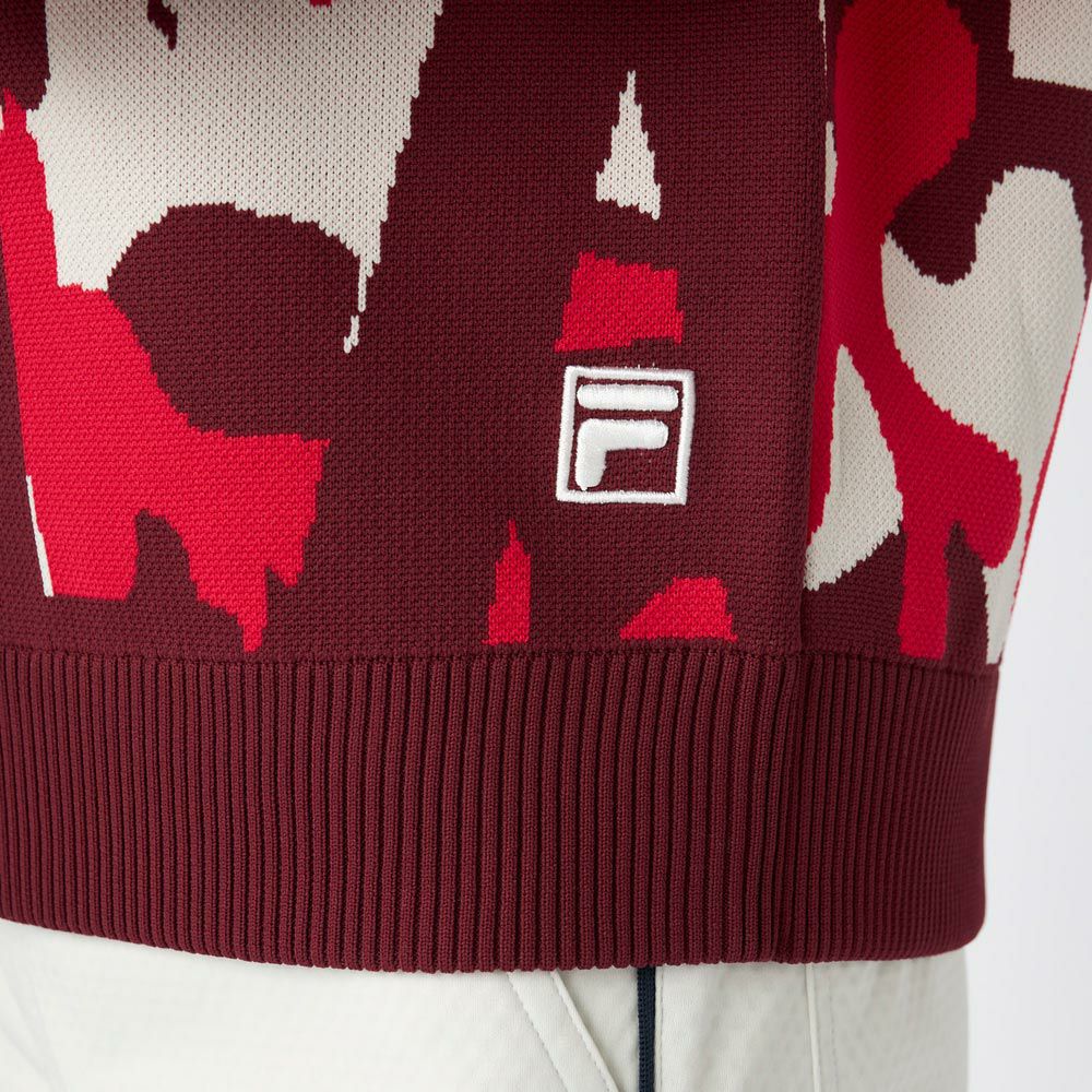 フィラ FILA　レディース ウェーブ柄 長袖 ニット セーター 795-761　2025年モデル 詳細1 詳細15