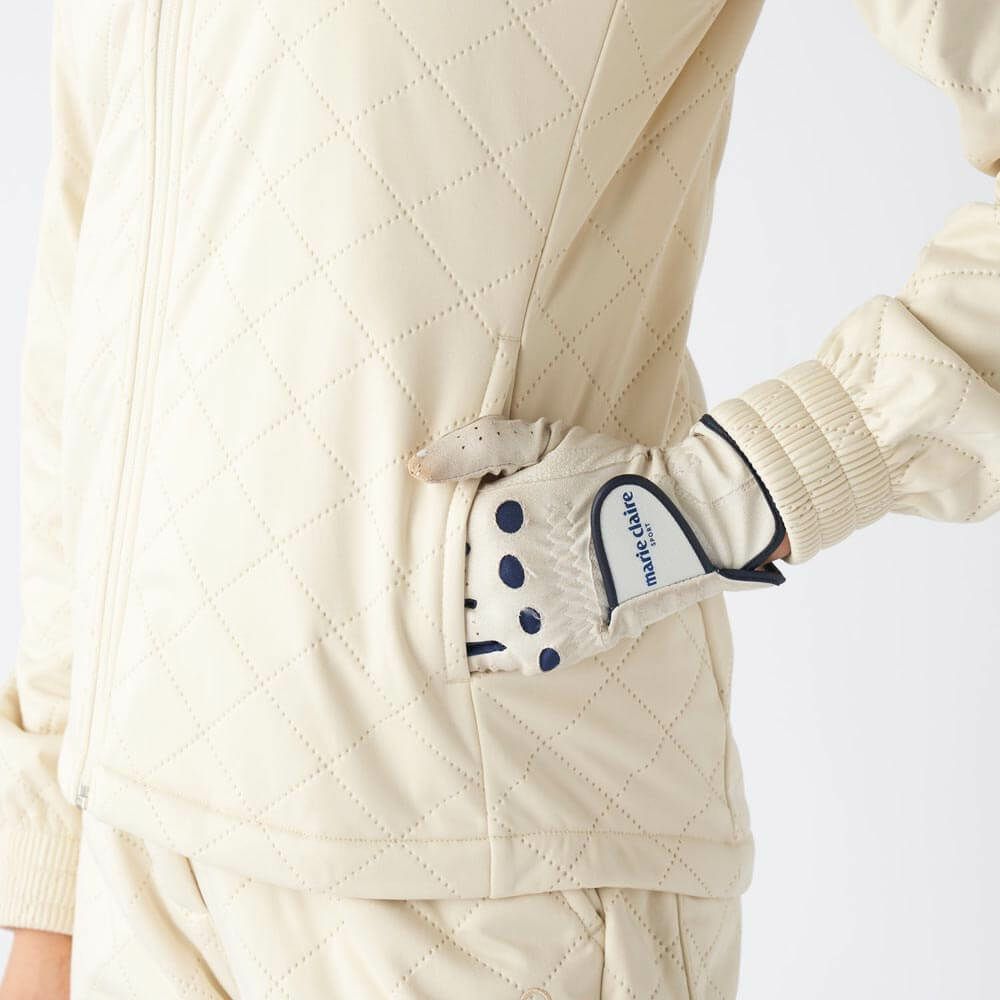 マリクレール marie claire　レディース キルト 長袖 フルジップ ブルゾン 735-254　2025年モデル 詳細1 詳細9