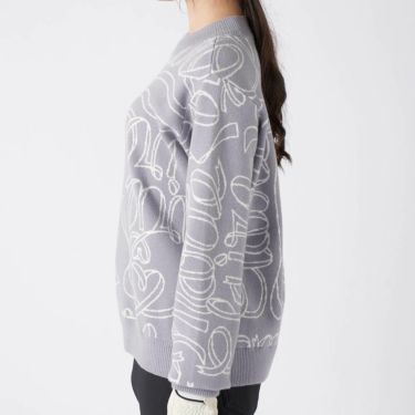 マリクレール marie claire　レディース リボンロゴ 長袖 クルーネック セーター 735-750　2025年モデル 詳細1 詳細7