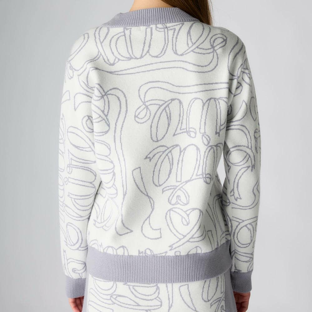 マリクレール marie claire　レディース リボンロゴ 長袖 クルーネック セーター 735-750　2025年モデル 詳細1 詳細9