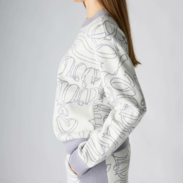 マリクレール marie claire　レディース リボンロゴ 長袖 クルーネック セーター 735-750　2025年モデル 詳細1 詳細10