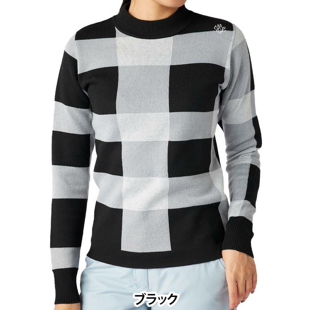 マリクレール marie claire　レディース チェック柄 長袖 モックネック セーター 735-751　2025年モデル 詳細1 詳細5