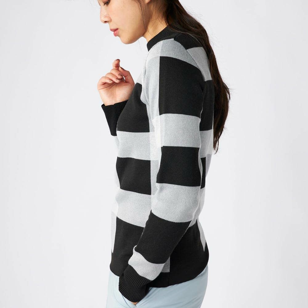 マリクレール marie claire　レディース チェック柄 長袖 モックネック セーター 735-751　2025年モデル 詳細1 詳細7