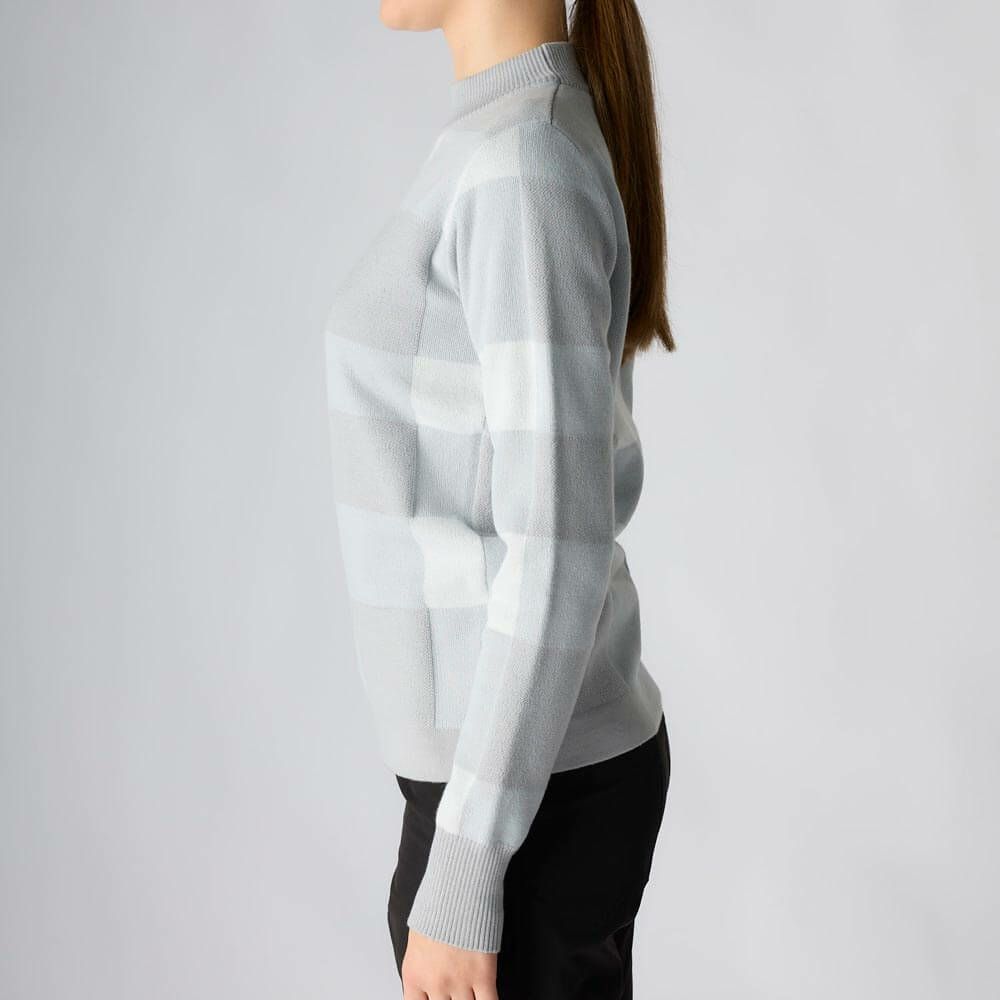 マリクレール marie claire　レディース チェック柄 長袖 モックネック セーター 735-751　2025年モデル 詳細1 詳細10