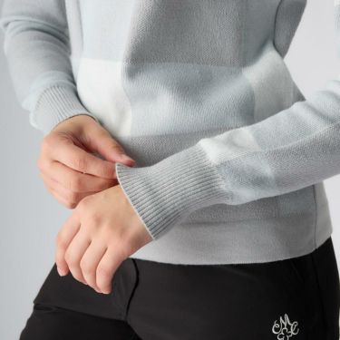 マリクレール marie claire　レディース チェック柄 長袖 モックネック セーター 735-751　2025年モデル 詳細1 詳細12