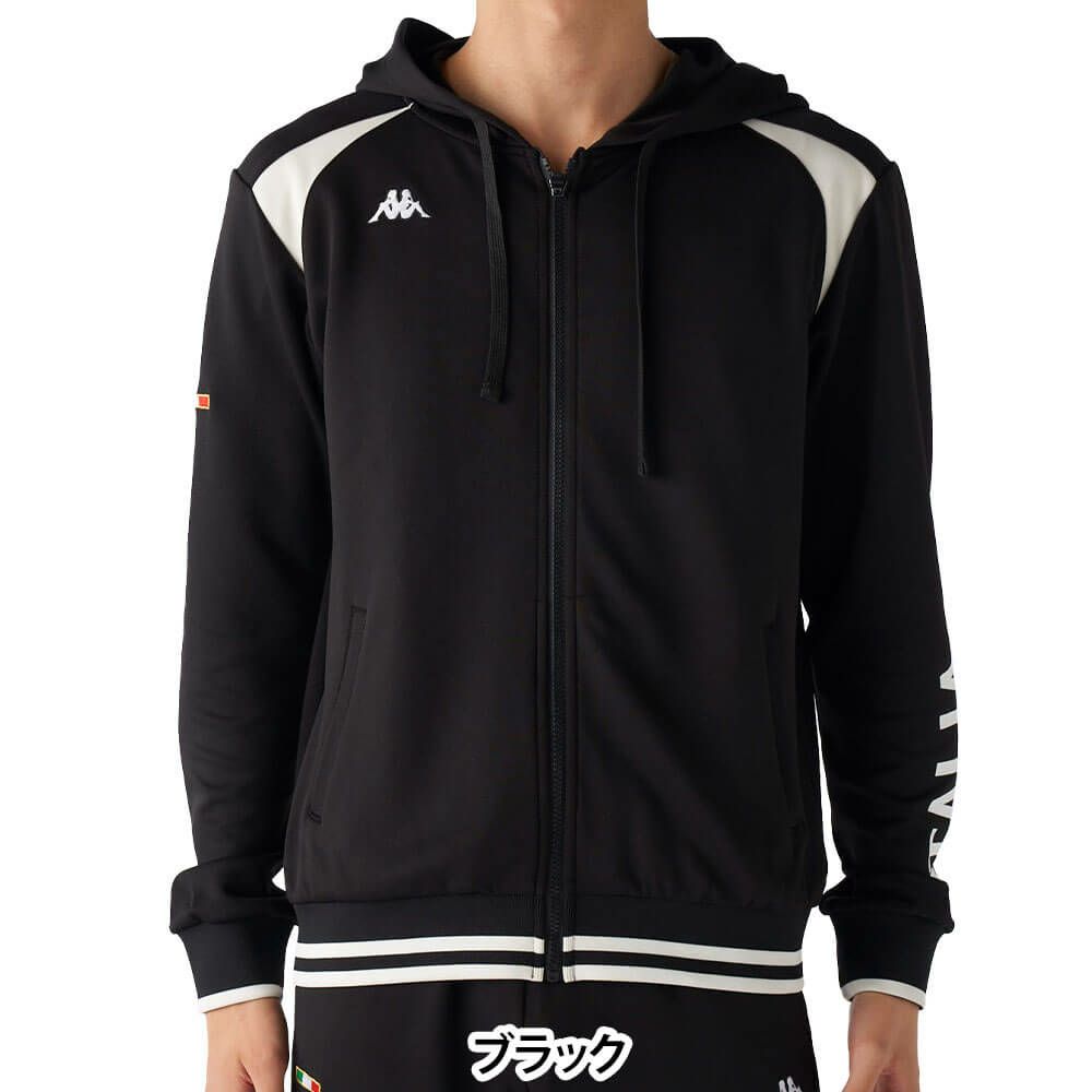 カッパ Kappa　メンズ ダンボールスウェット 長袖 フルジップ パーカー 635-407　2025年モデル 詳細1 詳細2