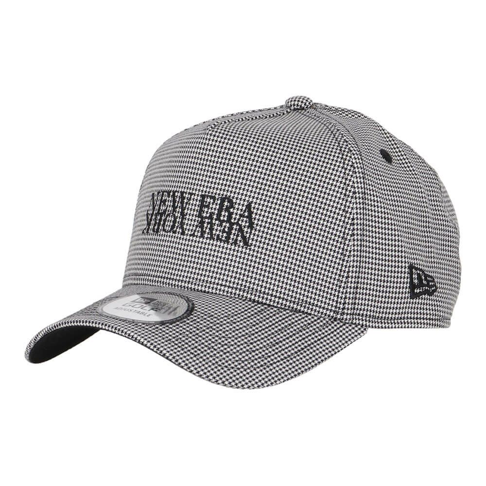 ニューエラ NEW ERA　キャップ 9FORTY A-Frame Houndstooth NEW ERA NEW YORK 14669122 ブラック　2025年モデル ブラック